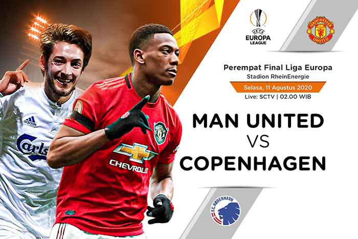 Info Prediksi Manchester United vs FC Copenhagen 11 Agustus 2020